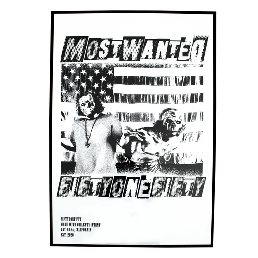 'MOST WANTED" print